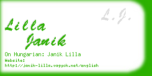 lilla janik business card